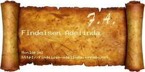 Findeisen Adelinda névjegykártya